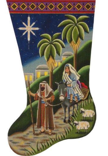 click here to view larger image of To Bethlehem (hand painted canvases)