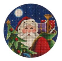 click here to view larger image of Santas Eve (hand painted canvases)