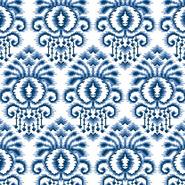 click here to view larger image of Ikat - Shades of Blue (hand painted canvases)