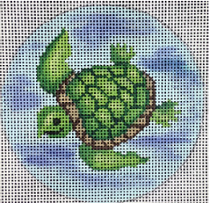 click here to view larger image of Sea Turtle Ornament (hand painted canvases)