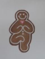 click here to view larger image of Gingerbread Yoga Tree (hand painted canvases)