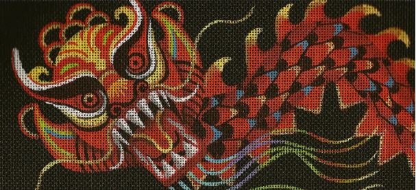 click here to view larger image of Year of the Dragon (hand painted canvases)