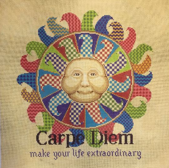 click here to view larger image of Carpe Diem w/Lettering (hand painted canvases)