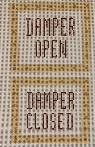click here to view larger image of Damper Open Damper Closed (hand painted canvases)