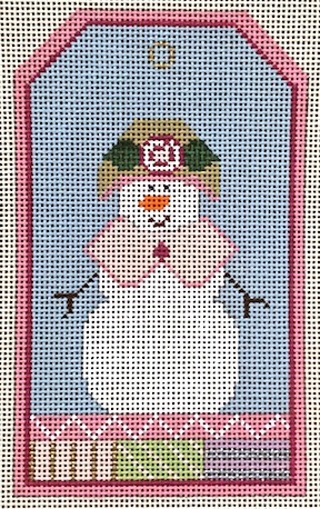 click here to view larger image of Mrs Snowman (hand painted canvases)