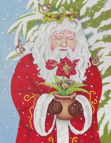 click here to view larger image of Father Christmas (hand painted canvases)