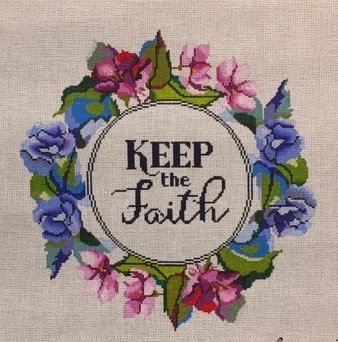 click here to view larger image of Keep the Faith (hand painted canvases)