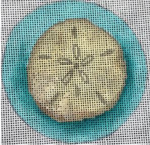 click here to view larger image of Beach/Sand Dollar Ornament (hand painted canvases)