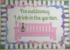 click here to view larger image of I'm Outdoorsy.... Garden (hand painted canvases)