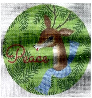 click here to view larger image of Peace Deer   (hand painted canvases)