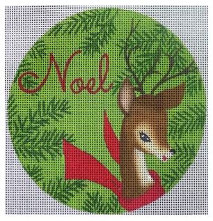 click here to view larger image of Noel Deer   (hand painted canvases)