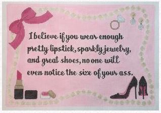 click here to view larger image of I believe if you wear... (hand painted canvases)