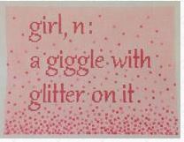click here to view larger image of Girl Definition (hand painted canvases)