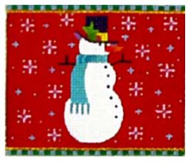 click here to view larger image of Snowman Cracker (hand painted canvases)