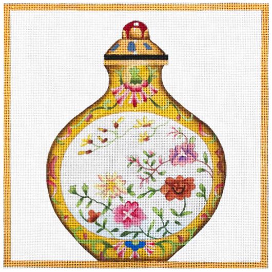 click here to view larger image of Gold Snuff Bottle (hand painted canvases)