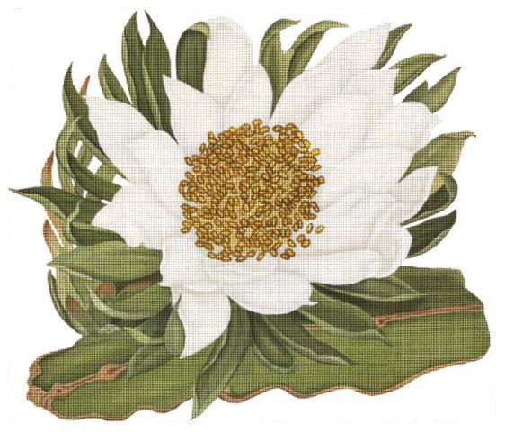 click here to view larger image of White Flower (hand painted canvases)