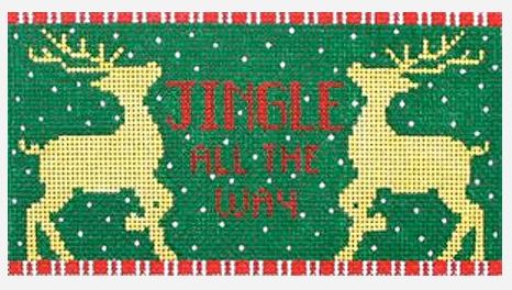 click here to view larger image of Jingle All the Way (hand painted canvases)
