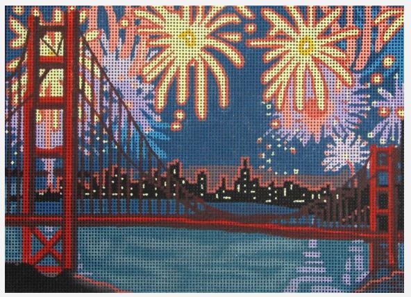 click here to view larger image of Golden Gate Bridge (hand painted canvases)