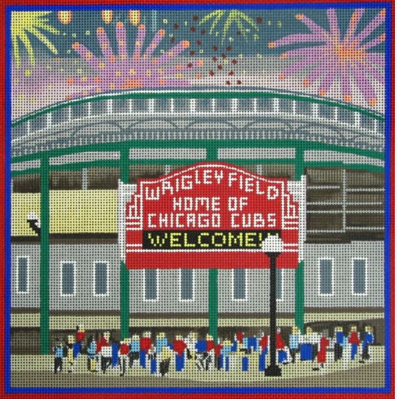click here to view larger image of Wrigley Field  (hand painted canvases)