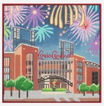 click here to view larger image of Busch Stadium  (hand painted canvases)