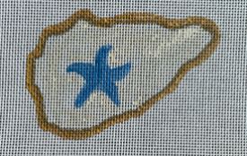 click here to view larger image of Starfish Oyster Shell (hand painted canvases)