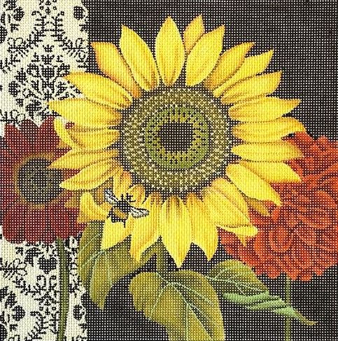click here to view larger image of French Sunflower 2 (hand painted canvases)