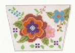 click here to view larger image of Tiny Purse - Oriental Medallion w/Lattice and Flowers (hand painted canvases)