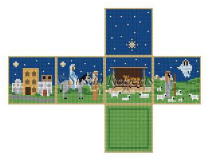 click here to view larger image of Nativity Stable (hand painted canvases)