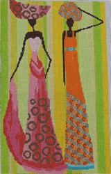 click here to view larger image of Ethnic Woman  (hand painted canvases)
