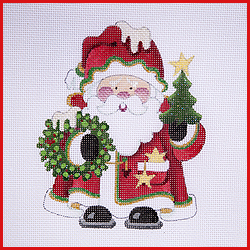 click here to view larger image of Squatty Santa - COSA-01 (hand painted canvases)