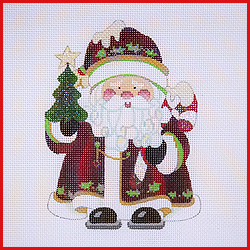 click here to view larger image of Squatty Santa - COSA-02 (hand painted canvases)