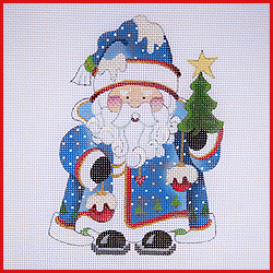 click here to view larger image of Squatty Santa - COSA-03 (hand painted canvases)