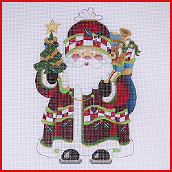 click here to view larger image of Squatty Santa - COSA-05 (hand painted canvases)