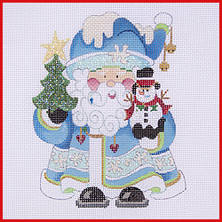 click here to view larger image of Squatty Santa - COSA-08 (hand painted canvases)