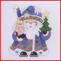 click here to view larger image of Squatty Santa - COSA-09 (hand painted canvases)