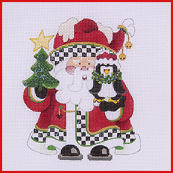 click here to view larger image of Squatty Santa - COSA-10 (hand painted canvases)