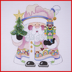 click here to view larger image of Squatty Santa - COSA-14 (hand painted canvases)
