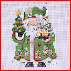 click here to view larger image of Squatty Santa - COSA-19 (hand painted canvases)