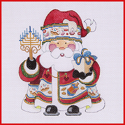 click here to view larger image of Squatty Santa - COSA-44 (hand painted canvases)