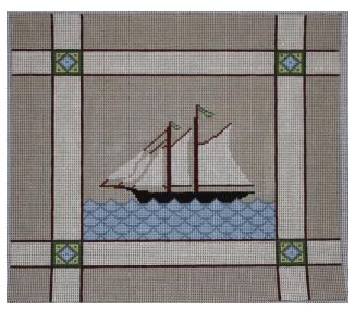 click here to view larger image of Sailboat (hand painted canvases)