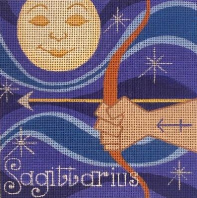 click here to view larger image of Zodiac Signs - Sagittarius Astrology (hand painted canvases)