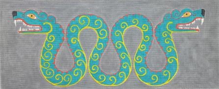 click here to view larger image of 2 Headed Serpent (hand painted canvases)