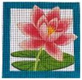 click here to view larger image of Water Lily Square (hand painted canvases)