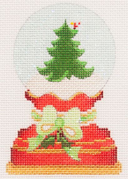 click here to view larger image of Snowglobe - Christmas Tree (hand painted canvases)