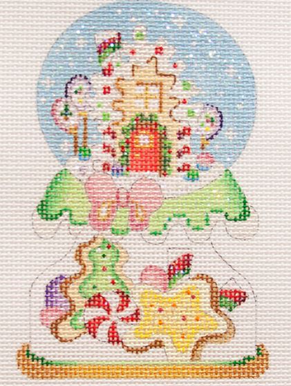 click here to view larger image of Snowglobe - Candy House (hand painted canvases)