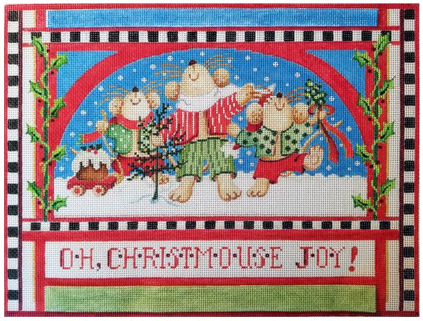 click here to view larger image of Oh Christmouse Joy (hand painted canvases)