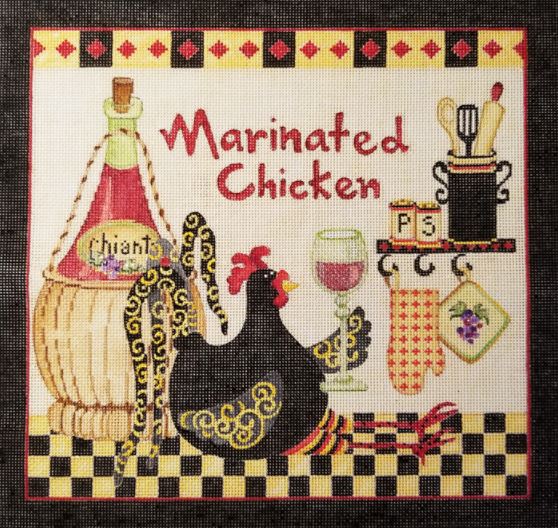 click here to view larger image of Marinated Chicken  (hand painted canvases)