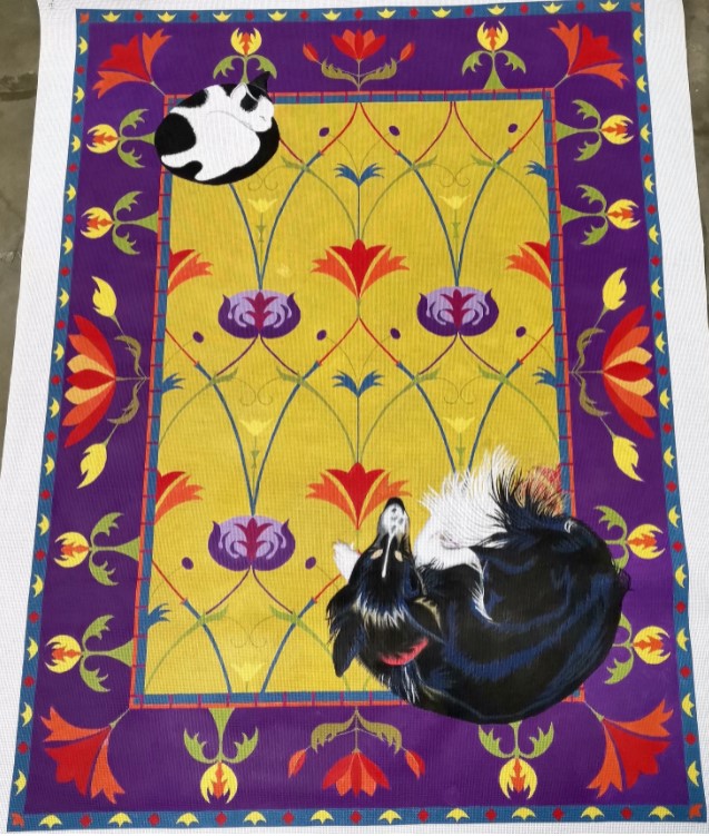 click here to view larger image of Nap Time Rug (hand painted canvases)