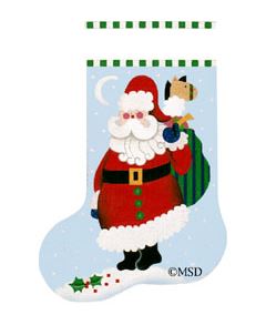click here to view larger image of Toy Cutie Pie Santa (hand painted canvases)