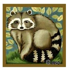 click here to view larger image of Forest Animals - Raccoon (hand painted canvases)